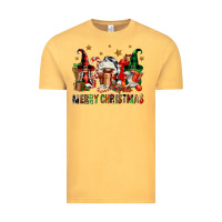Vintage Mustard merry christmas buffalo gnomies Vintage Tee - FaDigitalArtStudio