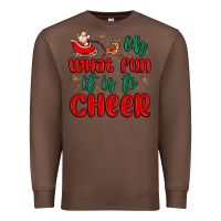 Chestnut oh what fun it is to cheer Premium Sweatshirt - MaliasSmallBusiness