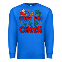 True Royal oh what fun it is to cheer Premium Sweatshirt - MaliasSmallBusiness