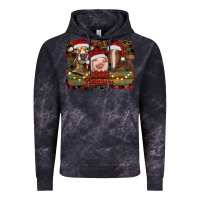 Cloud Black merry christmas farm animals Vintage Hoodie - RanaPortraitStore