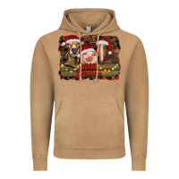 Vintage Camel merry christmas farm animals Vintage Hoodie - RanaPortraitStore