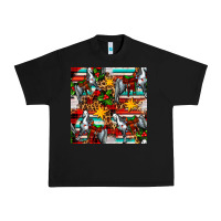 Black christmas horse leopard tartan Urban Heavy Tee - FaDigitalArtStudio