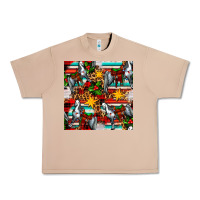 Burro christmas horse leopard tartan Urban Heavy Tee - FaDigitalArtStudio