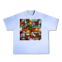 Grape Ice christmas horse leopard tartan Urban Heavy Tee - FaDigitalArtStudio
