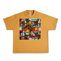 Peanut Butter christmas horse leopard tartan Urban Heavy Tee - FaDigitalArtStudio