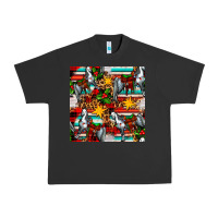 Pigment Black christmas horse leopard tartan Urban Heavy Tee - FaDigitalArtStudio