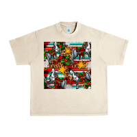 Sandshell christmas horse leopard tartan Urban Heavy Tee - FaDigitalArtStudio