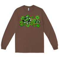 Chestnut cowhide and leopard shamrocks Long Sleeve Tee - AdoDesignShop