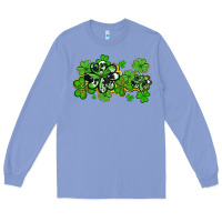 Cowhide And Leopard Shamrocks Long Sleeve Tee | Teevron