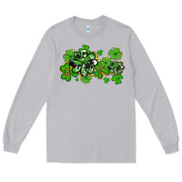 Moon Dust cowhide and leopard shamrocks Long Sleeve Tee - AdoDesignShop