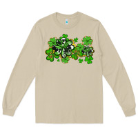 Mushroom cowhide and leopard shamrocks Long Sleeve Tee - AdoDesignShop