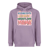 Lavender somebody's loud mouth wrestling mama Heavyweight Hoodie - MaliasSmallBusiness