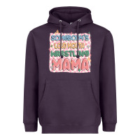 Plum somebody's loud mouth wrestling mama Heavyweight Hoodie - MaliasSmallBusiness