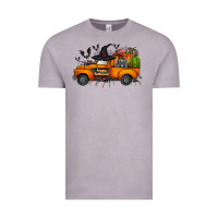 Vintage Zinc happy halloween truck Vintage Tee - CowhideDigitalArt