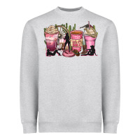 Heather Grey let's go girls coffee cups Heavyweight Sweatshirt - Zillion Design Studio