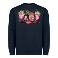 Navy let's go girls coffee cups Heavyweight Sweatshirt - Zillion Design Studio