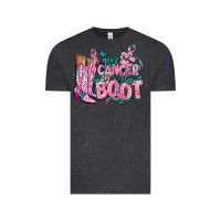 Vintage Black give the cancer boot Vintage Tee - AdoDesignShop