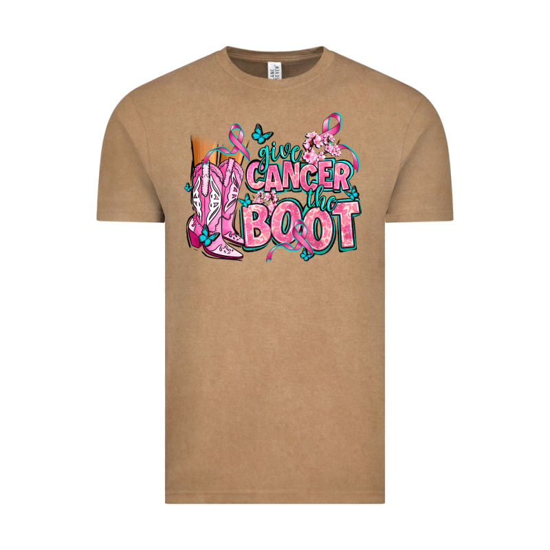 Give The Cancer Boot Vintage Tee by AdoDesignShop | Teevron
