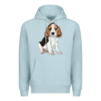 Blue Mist beagle puppy Premium Hoodie - LillyAllenDesigns