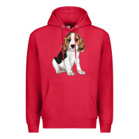 Cardinal beagle puppy Premium Hoodie - LillyAllenDesigns