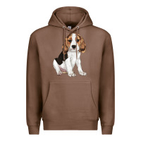 Chestnut beagle puppy Premium Hoodie - LillyAllenDesigns