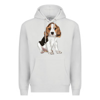 Dove Grey beagle puppy Premium Hoodie - LillyAllenDesigns