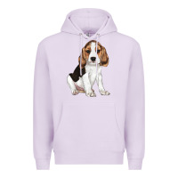 Lilac beagle puppy Premium Hoodie - LillyAllenDesigns