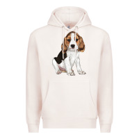 Pale Pink beagle puppy Premium Hoodie - LillyAllenDesigns