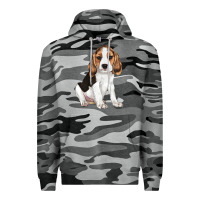 Slate Camo beagle puppy Premium Hoodie - LillyAllenDesigns