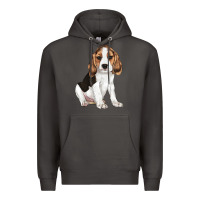 Smoke beagle puppy Premium Hoodie - LillyAllenDesigns