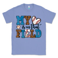 Colony Blue my heart is on that field baseball Classic Tee - AdoDesignShop