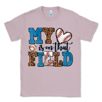 Lilac my heart is on that field baseball Classic Tee - AdoDesignShop