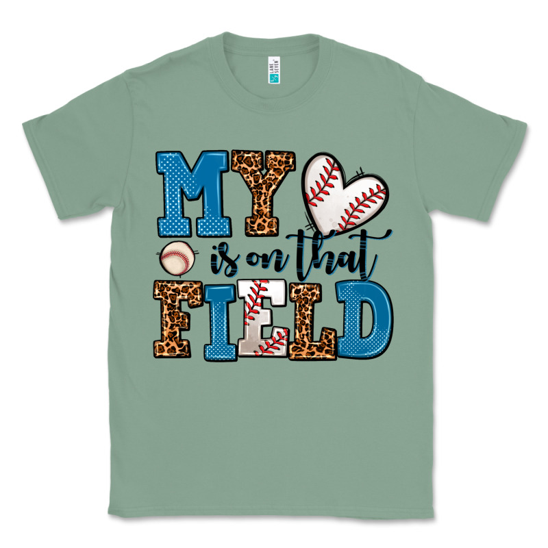 My Heart Is On That Field Baseball Classic Tee by AdoDesignShop | Teevron