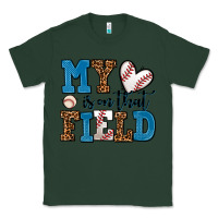 Sports Green my heart is on that field baseball Classic Tee - AdoDesignShop
