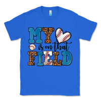 True Royal my heart is on that field baseball Classic Tee - AdoDesignShop