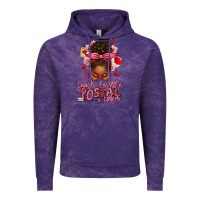 Cloud Purple cupid's favorite postal worker afro messy bun Vintage Hoodie - texasbilliewilder