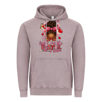 Vintage Zinc cupid's favorite postal worker afro messy bun Vintage Hoodie - texasbilliewilder