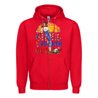 Red Chill the fourth out 4th of july Zipper Hoodie - NancyCooperArtShop