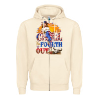 Sandshell Chill the fourth out 4th of july Zipper Hoodie - NancyCooperArtShop
