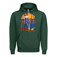 Sports Green Chill the fourth out 4th of july Zipper Hoodie - NancyCooperArtShop