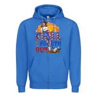 True Royal Chill the fourth out 4th of july Zipper Hoodie - NancyCooperArtShop