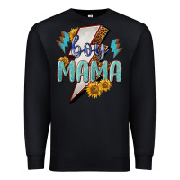Black boy mama lightning bold Premium Sweatshirt - NancyCooperArtShop