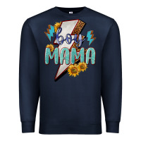 Navy boy mama lightning bold Premium Sweatshirt - NancyCooperArtShop