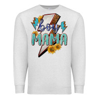 Oatmeal Heather boy mama lightning bold Premium Sweatshirt - NancyCooperArtShop
