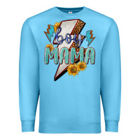 Ocean Blue boy mama lightning bold Premium Sweatshirt - NancyCooperArtShop