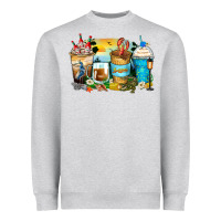 Heather Grey louisiana coffee cups Heavyweight Sweatshirt - Zillion Design Studio