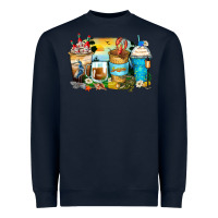 Navy louisiana coffee cups Heavyweight Sweatshirt - Zillion Design Studio