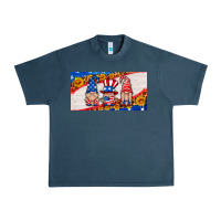 Midnight Navy usa gnome license plate Urban Heavy Tee - HRA Design Shop