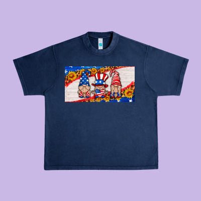 Usa Gnome License Plate Urban Heavy Tee Designed By Hra Design Shop