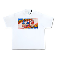 White usa gnome license plate Urban Heavy Tee - HRA Design Shop